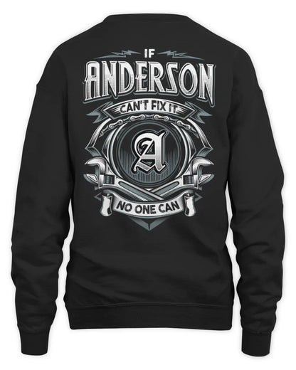 ANDERSON AP81-K4-626 - Personalized Ahmed Quote Apparel “If Ahmed Can't Fix It, No One Can” - Unisex Sweatshirt - Black