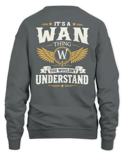 WAN KT06-M008 It’s a [NAME] Thing – You Wouldn’t Understand | Personalized Vintage T-Shirt - Unisex Sweatshirt - Charcoal