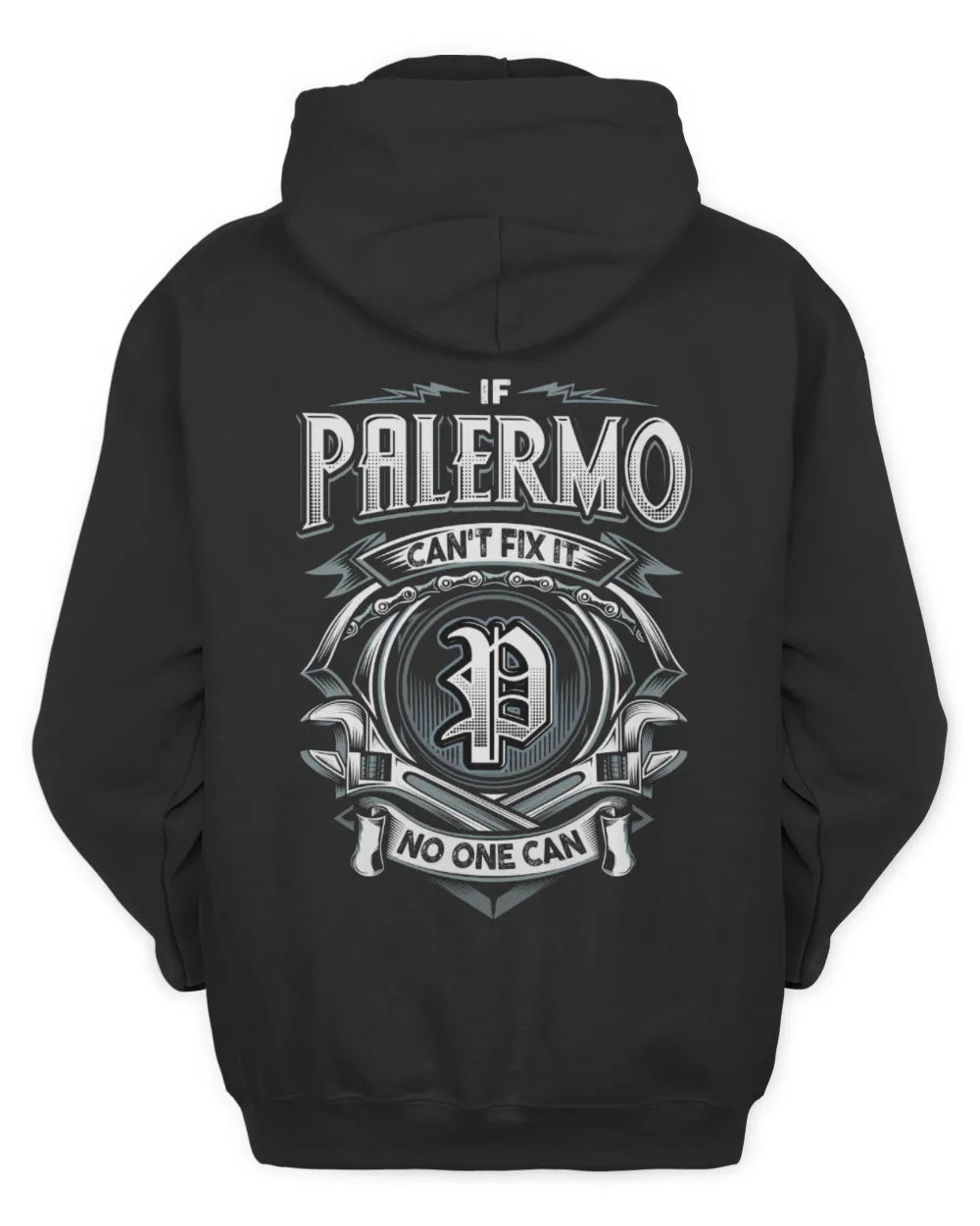 PALERMO AP81-K4-626 - Personalized Ahmed Quote Apparel “If Ahmed Can't Fix It, No One Can” - Unisex Hoodie - Black