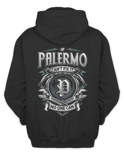 PALERMO AP81-K4-626 - Personalized Ahmed Quote Apparel “If Ahmed Can't Fix It, No One Can” - Unisex Hoodie - Black