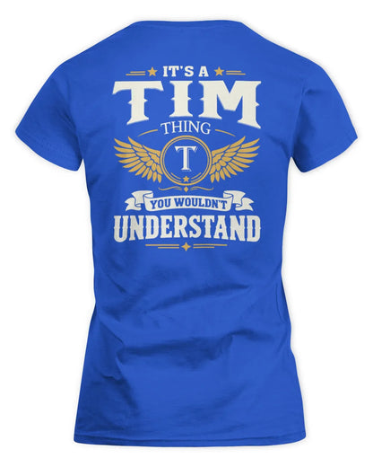 TIM KT06-M008 It’s a [NAME] Thing – You Wouldn’t Understand | Personalized Vintage T-Shirt - Women's Standard T-Shirt - Royal