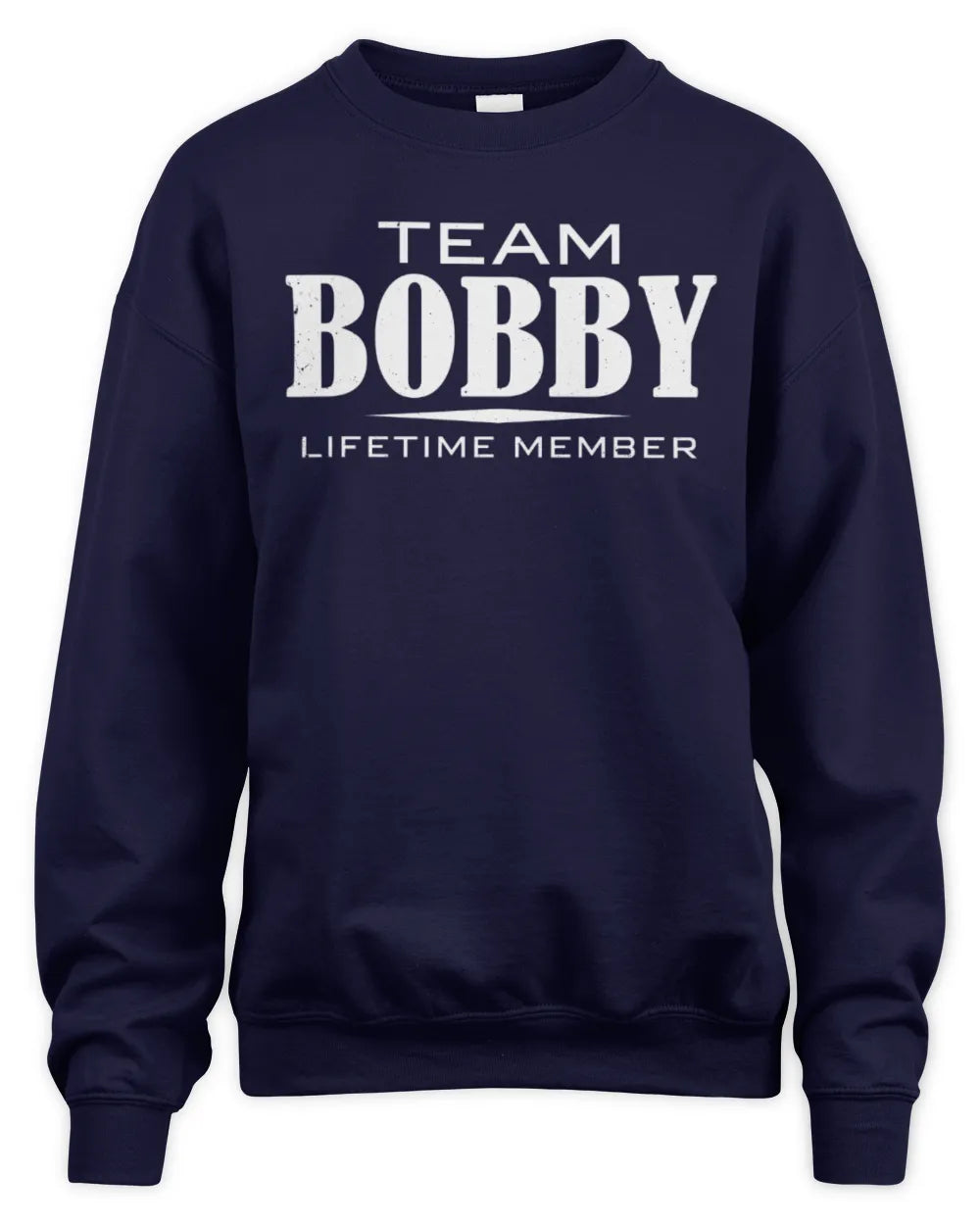 BOBBY BL62-K4-128 - Personalized “Team NAME Lifetime Member” - Unisex Sweatshirt - Navy