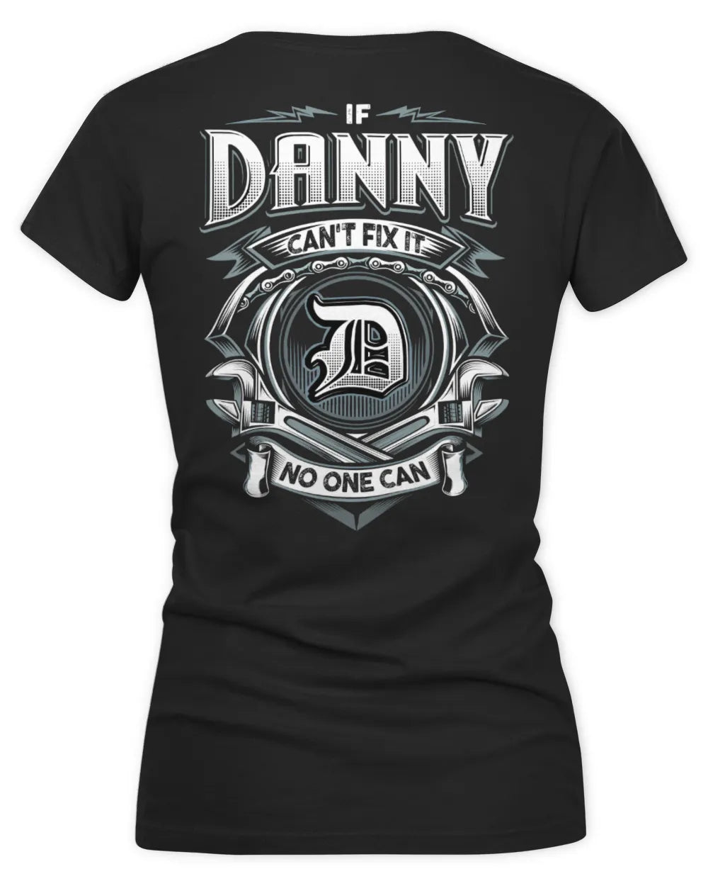 DANNY AP81-K4-626 - Personalized Ahmed Quote Apparel “If Ahmed Can't Fix It, No One Can” - Women's V-Neck T-Shirt - Black