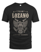 LOZANO TP06-K82 – Personalized Classic Style Apparel “Team NAME Lifetime Member” - Unisex Standard T-Shirt - Black