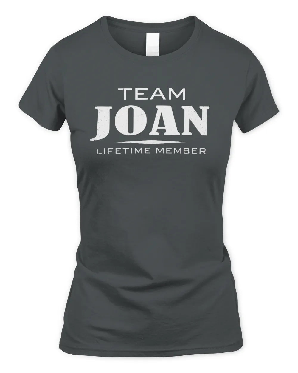 JOAN BL62-K4-128 - Personalized “Team NAME Lifetime Member” - Women's Standard T-Shirt - Charcoal
