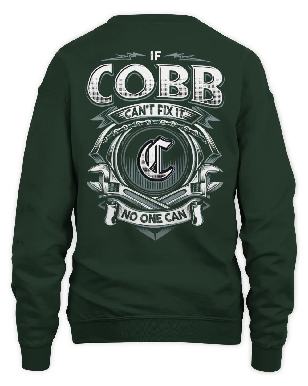 COBB AP81-K4-626 - Personalized Ahmed Quote Apparel “If Ahmed Can't Fix It, No One Can” - Unisex Sweatshirt - Forest Green