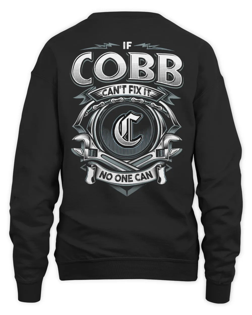 COBB AP81-K4-626 - Personalized Ahmed Quote Apparel “If Ahmed Can't Fix It, No One Can” - Unisex Sweatshirt - Black