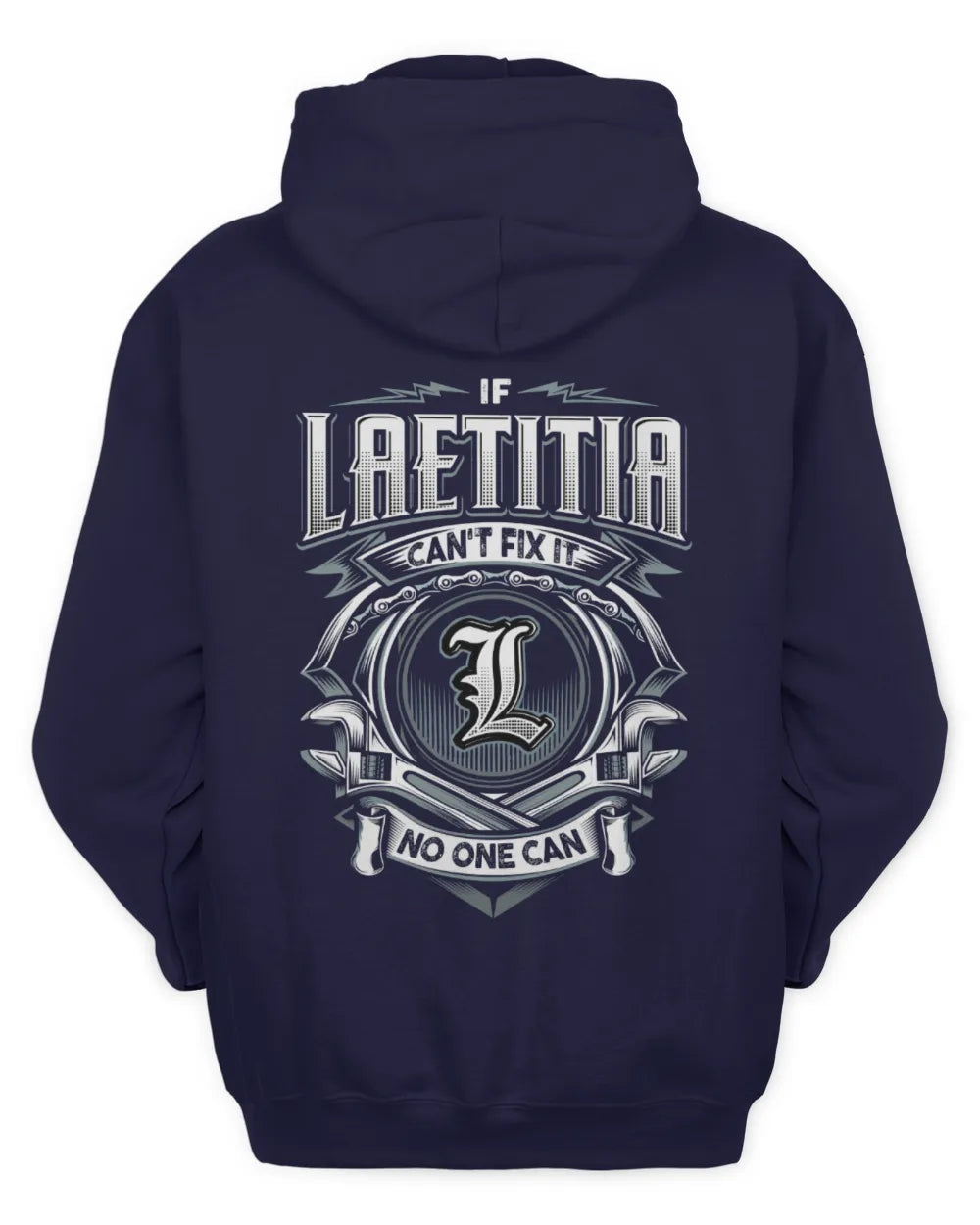 LAETITIA AP81-K4-626 - Personalized Ahmed Quote Apparel “If Ahmed Can't Fix It, No One Can” - Unisex Hoodie - Navy