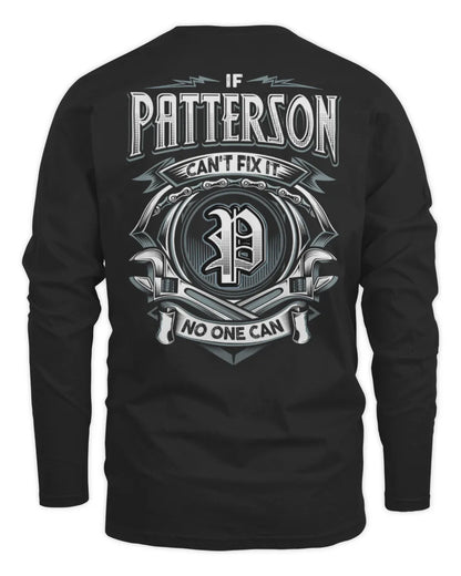 PATTERSON AP81-K4-626 - Personalized Ahmed Quote Apparel “If Ahmed Can't Fix It, No One Can” - Men's Long Sleeved T-Shirt - Black