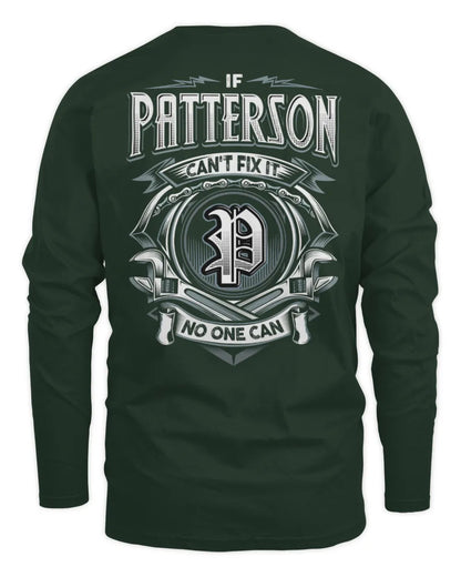 PATTERSON AP81-K4-626 - Personalized Ahmed Quote Apparel “If Ahmed Can't Fix It, No One Can” - Men's Long Sleeved T-Shirt - Forest Green