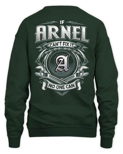 ARNEL AP81-K4-626 - Personalized Ahmed Quote Apparel “If Ahmed Can't Fix It, No One Can” - Unisex Sweatshirt - Forest Green