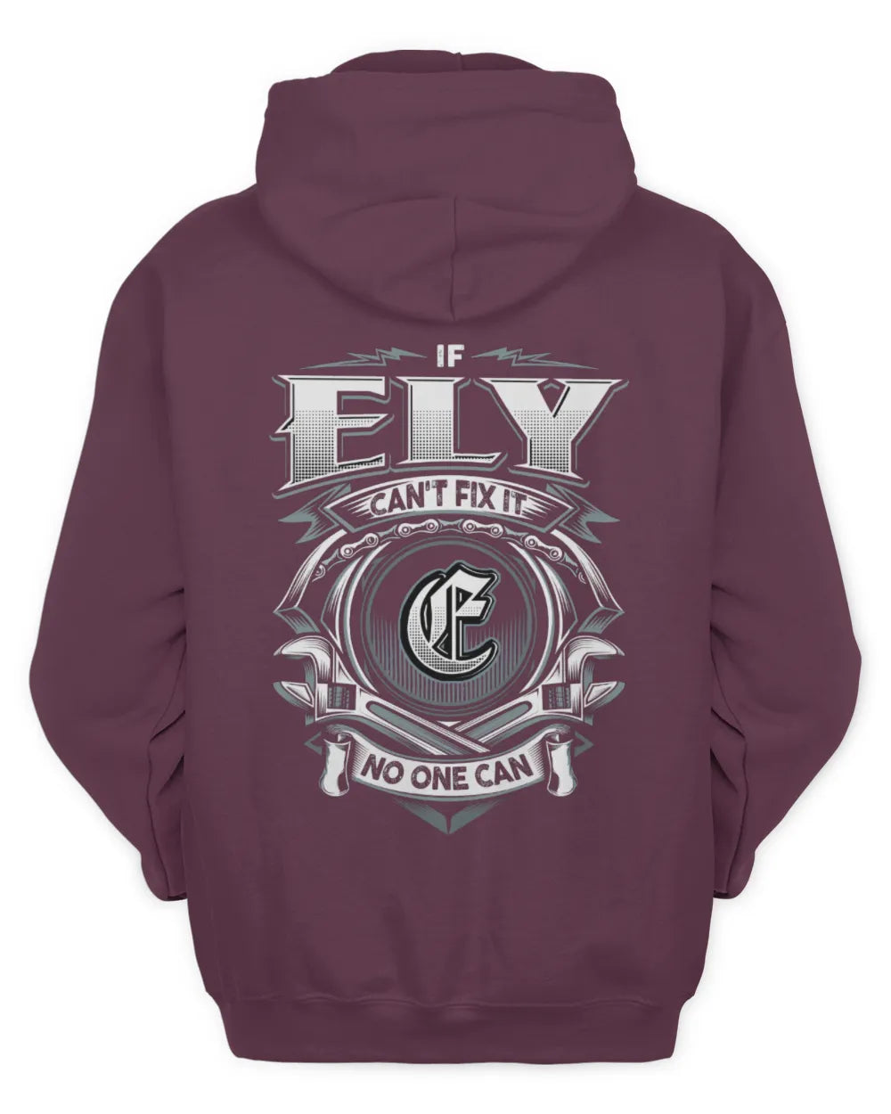 ELY AP81-K4-626 - Personalized Ahmed Quote Apparel “If Ahmed Can't Fix It, No One Can” - Unisex Hoodie - Maroon