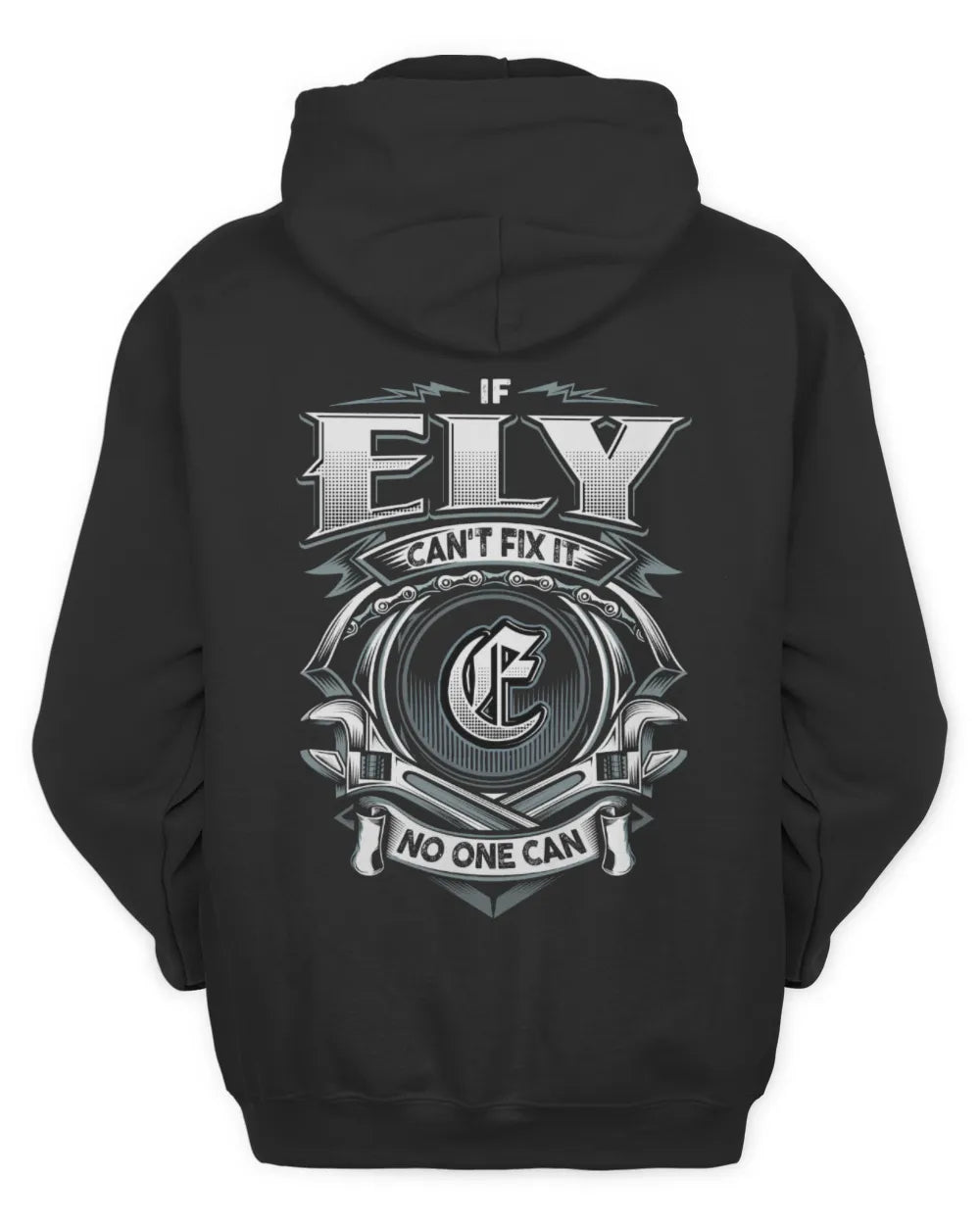 ELY AP81-K4-626 - Personalized Ahmed Quote Apparel “If Ahmed Can't Fix It, No One Can” - Unisex Hoodie - Black