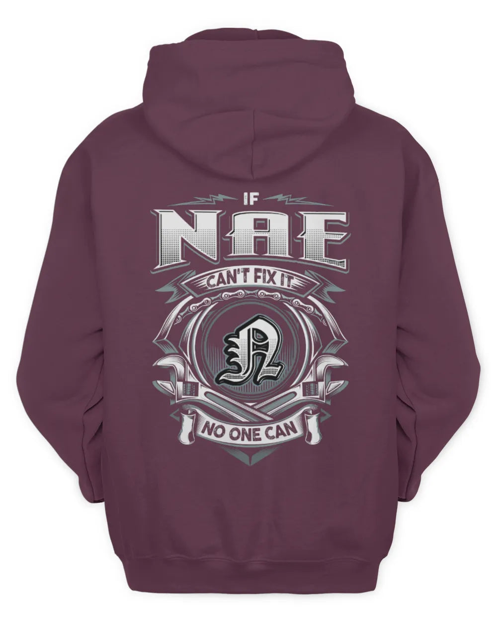 NAE AP81-K4-626 - Personalized Ahmed Quote Apparel “If Ahmed Can't Fix It, No One Can” - Unisex Hoodie - Maroon