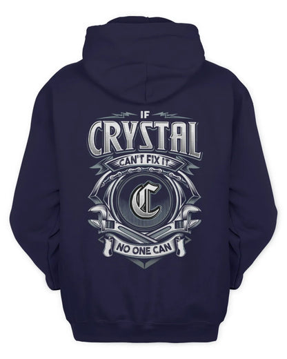CRYSTAL AP81-K4-626 - Personalized Ahmed Quote Apparel “If Ahmed Can't Fix It, No One Can” - Unisex Hoodie - Navy