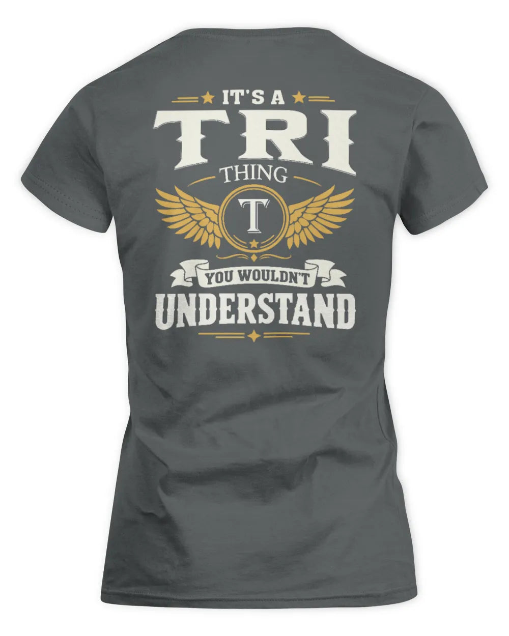 TRI KT06-M008 It’s a [NAME] Thing – You Wouldn’t Understand | Personalized Vintage T-Shirt - Women's Standard T-Shirt - Charcoal