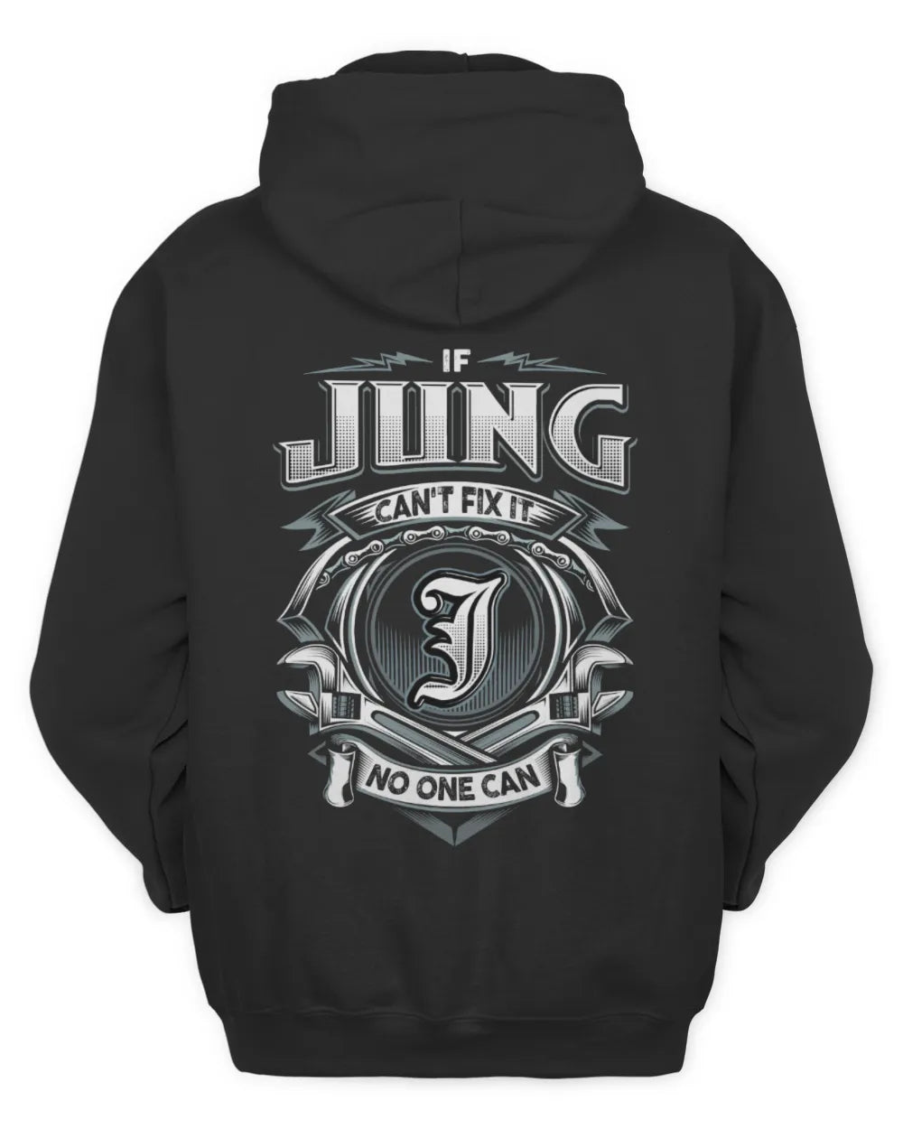 JUNG AP81-K4-626 - Personalized Ahmed Quote Apparel “If Ahmed Can't Fix It, No One Can” - Unisex Hoodie - Black