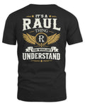RAUL KT06-M008 It’s a [NAME] Thing – You Wouldn’t Understand | Personalized Vintage T-Shirt - Unisex Standard T-Shirt - Black