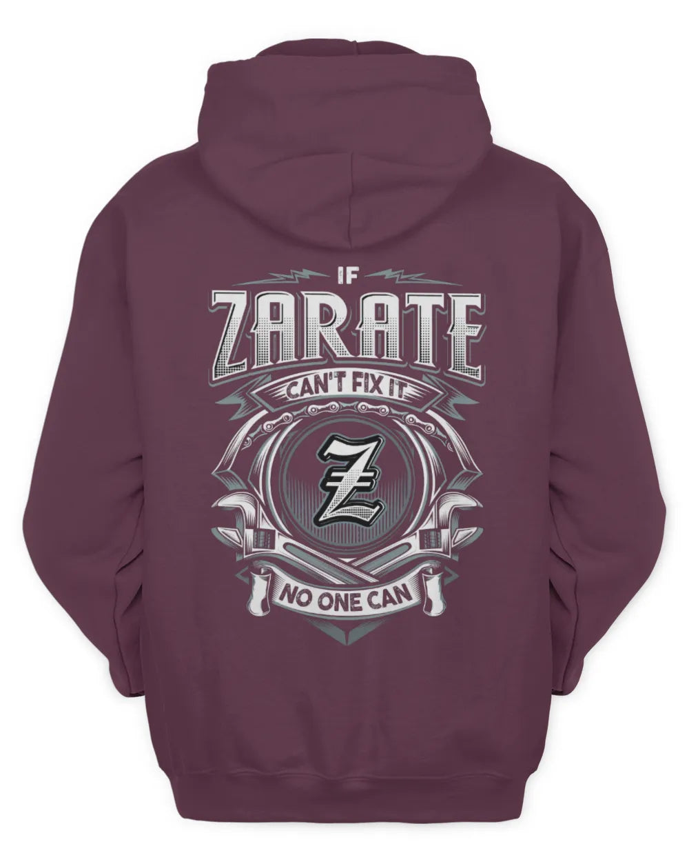 ZARATE AP81-K4-626 - Personalized Ahmed Quote Apparel “If Ahmed Can't Fix It, No One Can” - Unisex Hoodie - Maroon