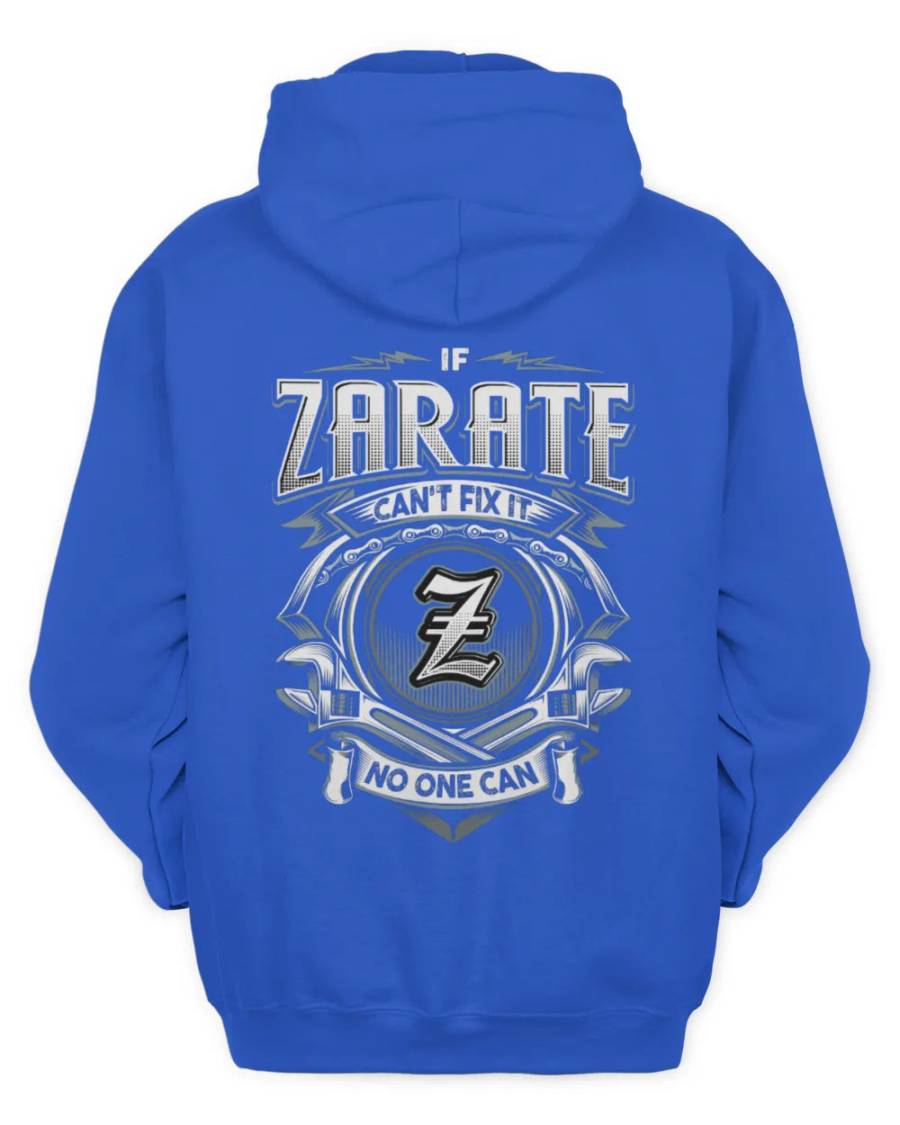 ZARATE AP81-K4-626 - Personalized Ahmed Quote Apparel “If Ahmed Can't Fix It, No One Can” - Unisex Hoodie - Royal