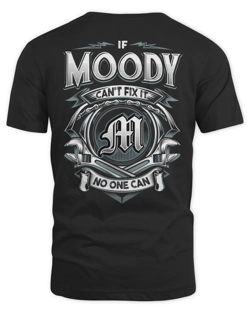MOODY AP81-K4-626 - Personalized Ahmed Quote Apparel “If Ahmed Can't Fix It, No One Can” - Unisex Standard T-Shirt - Black