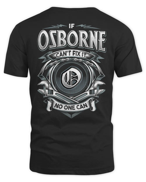 OSBORNE AP81-K4-626 - Personalized Ahmed Quote Apparel “If Ahmed Can't Fix It, No One Can” - Unisex Standard T-Shirt - Black