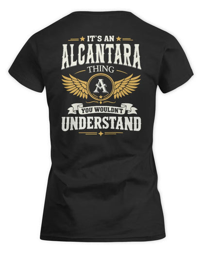 ALCANTARA KT06-M008 It’s a [NAME] Thing – You Wouldn’t Understand | Personalized Vintage T-Shirt - Women's Standard T-Shirt - Black