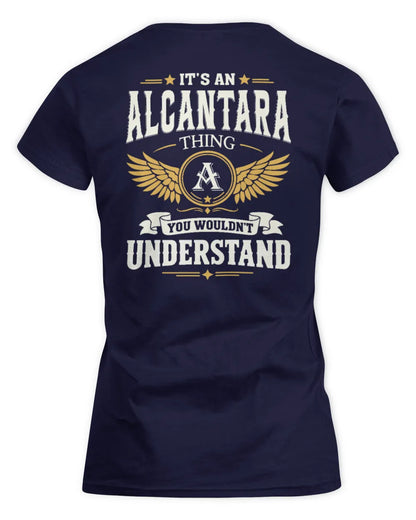 ALCANTARA KT06-M008 It’s a [NAME] Thing – You Wouldn’t Understand | Personalized Vintage T-Shirt - Women's Standard T-Shirt - Navy