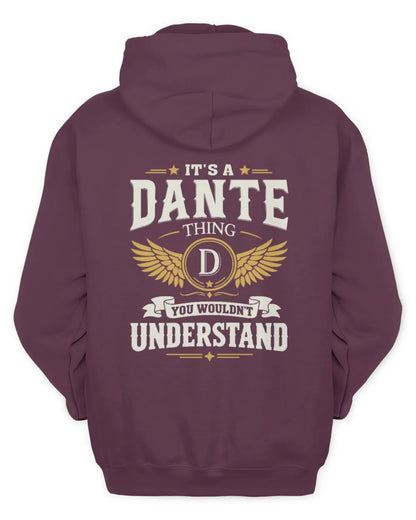 DANTE KT06-M008 It’s a [NAME] Thing – You Wouldn’t Understand | Personalized Vintage T-Shirt - Unisex Hoodie - Maroon
