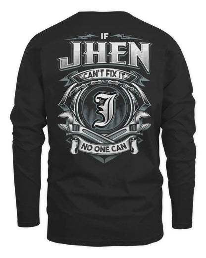 JHEN AP81-K4-626 - Personalized Ahmed Quote Apparel “If Ahmed Can't Fix It, No One Can” - Men's Long Sleeved T-Shirt - Black