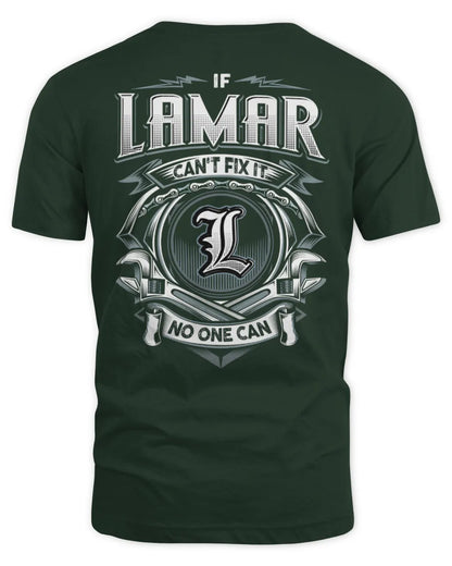 LAMAR AP81-K4-626 - Personalized Ahmed Quote Apparel “If Ahmed Can't Fix It, No One Can” - Unisex Standard T-Shirt - Forest Green