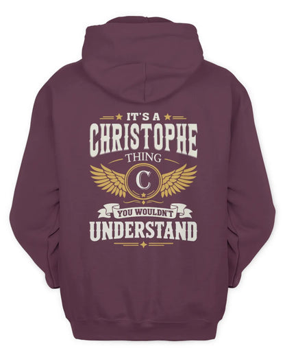 CHRISTOPHE KT06-M008 It’s a [NAME] Thing – You Wouldn’t Understand | Personalized Vintage T-Shirt - Unisex Hoodie - Maroon