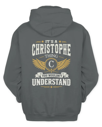 CHRISTOPHE KT06-M008 It’s a [NAME] Thing – You Wouldn’t Understand | Personalized Vintage T-Shirt - Unisex Hoodie - Charcoal