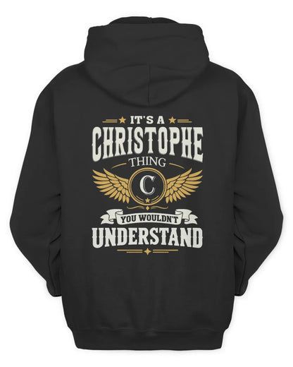 CHRISTOPHE KT06-M008 It’s a [NAME] Thing – You Wouldn’t Understand | Personalized Vintage T-Shirt - Unisex Hoodie - Black