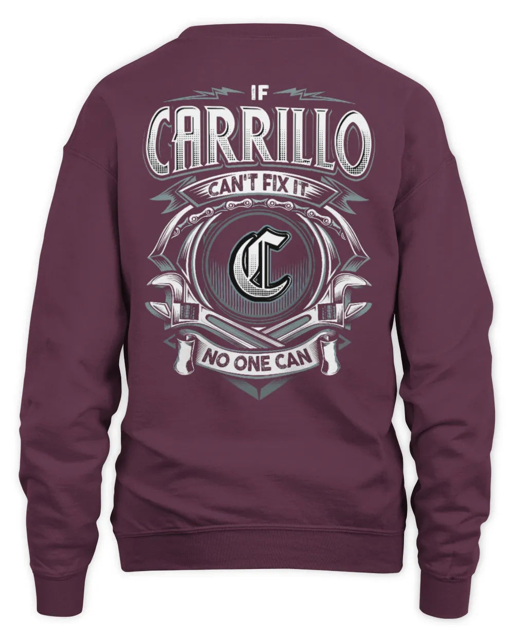 CARRILLO AP81-K4-626 - Personalized Ahmed Quote Apparel “If Ahmed Can't Fix It, No One Can” - Unisex Sweatshirt - Maroon