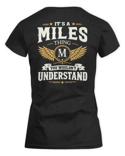 MILES KT06-M008 It’s a [NAME] Thing – You Wouldn’t Understand | Personalized Vintage T-Shirt - Women's Standard T-Shirt - Black
