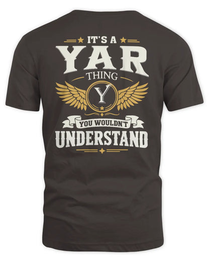 YAR KT06-M008 It’s a [NAME] Thing – You Wouldn’t Understand | Personalized Vintage T-Shirt - Unisex Standard T-Shirt - Dark Chocolate