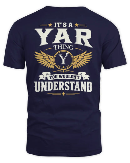 YAR KT06-M008 It’s a [NAME] Thing – You Wouldn’t Understand | Personalized Vintage T-Shirt - Unisex Standard T-Shirt - Navy