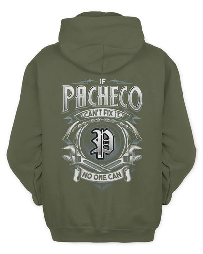 PACHECO AP81-K4-626 - Personalized Ahmed Quote Apparel “If Ahmed Can't Fix It, No One Can” - Unisex Hoodie - Military Green