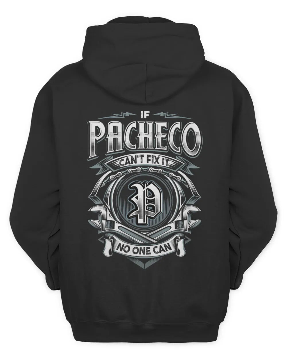 PACHECO AP81-K4-626 - Personalized Ahmed Quote Apparel “If Ahmed Can't Fix It, No One Can” - Unisex Hoodie - Black