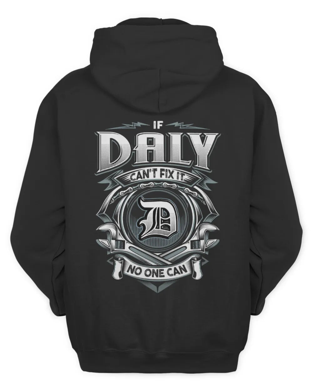 DALY AP81-K4-626 - Personalized Ahmed Quote Apparel “If Ahmed Can't Fix It, No One Can” - Unisex Hoodie - Black