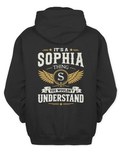 SOPHIA KT06-M008 It’s a [NAME] Thing – You Wouldn’t Understand | Personalized Vintage T-Shirt - Unisex Hoodie - Black