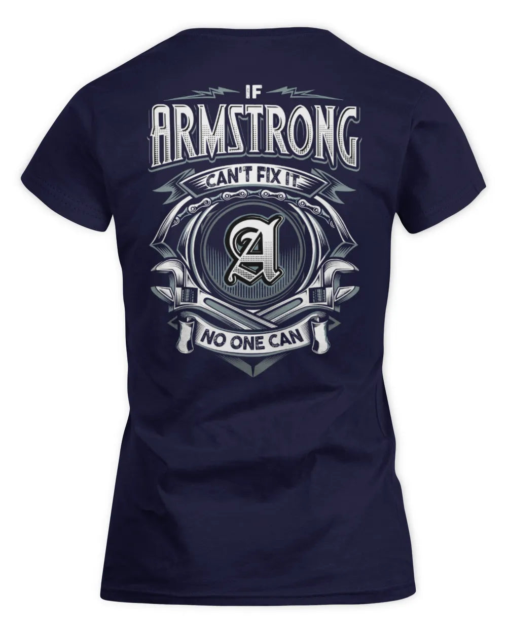 ARMSTRONG AP81-K4-626 - Personalized Ahmed Quote Apparel “If Ahmed Can't Fix It, No One Can” - Women's Standard T-Shirt - Navy