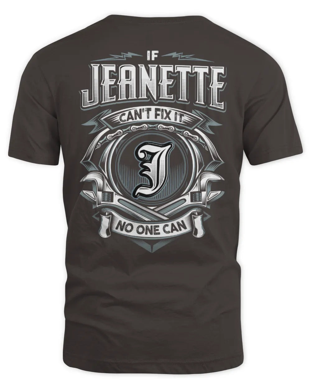 JEANETTE AP81-K4-626 - Personalized Ahmed Quote Apparel “If Ahmed Can't Fix It, No One Can” - Unisex Standard T-Shirt - Dark Chocolate