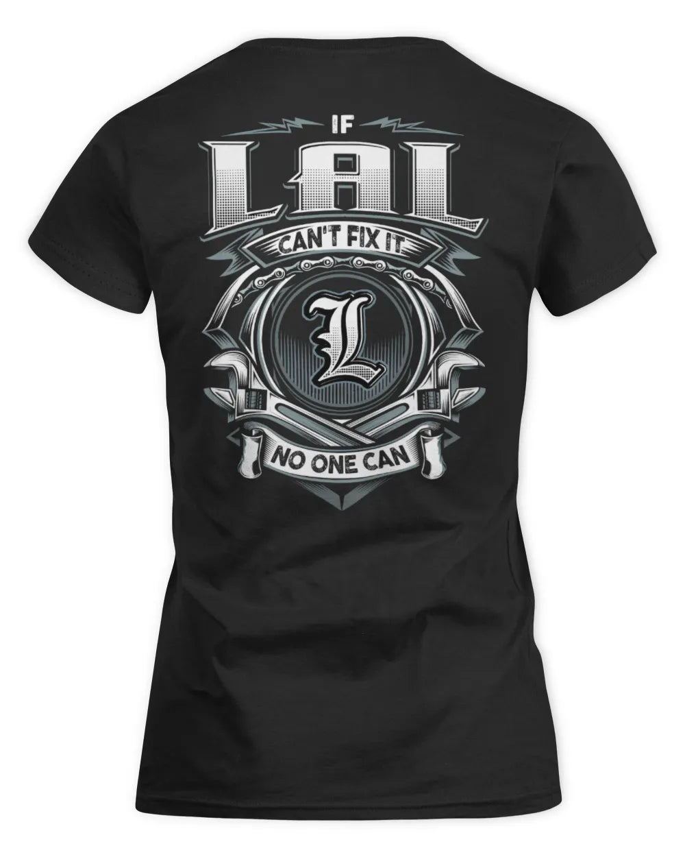 LAL AP81-K4-626 - Personalized Ahmed Quote Apparel “If Ahmed Can't Fix It, No One Can” - Women's Standard T-Shirt - Black