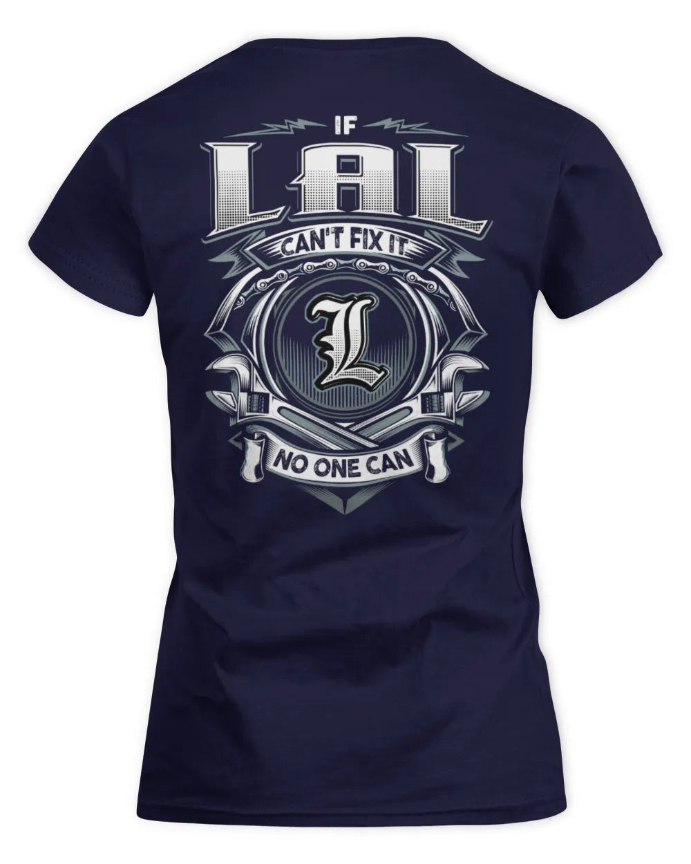 LAL AP81-K4-626 - Personalized Ahmed Quote Apparel “If Ahmed Can't Fix It, No One Can” - Women's Standard T-Shirt - Navy