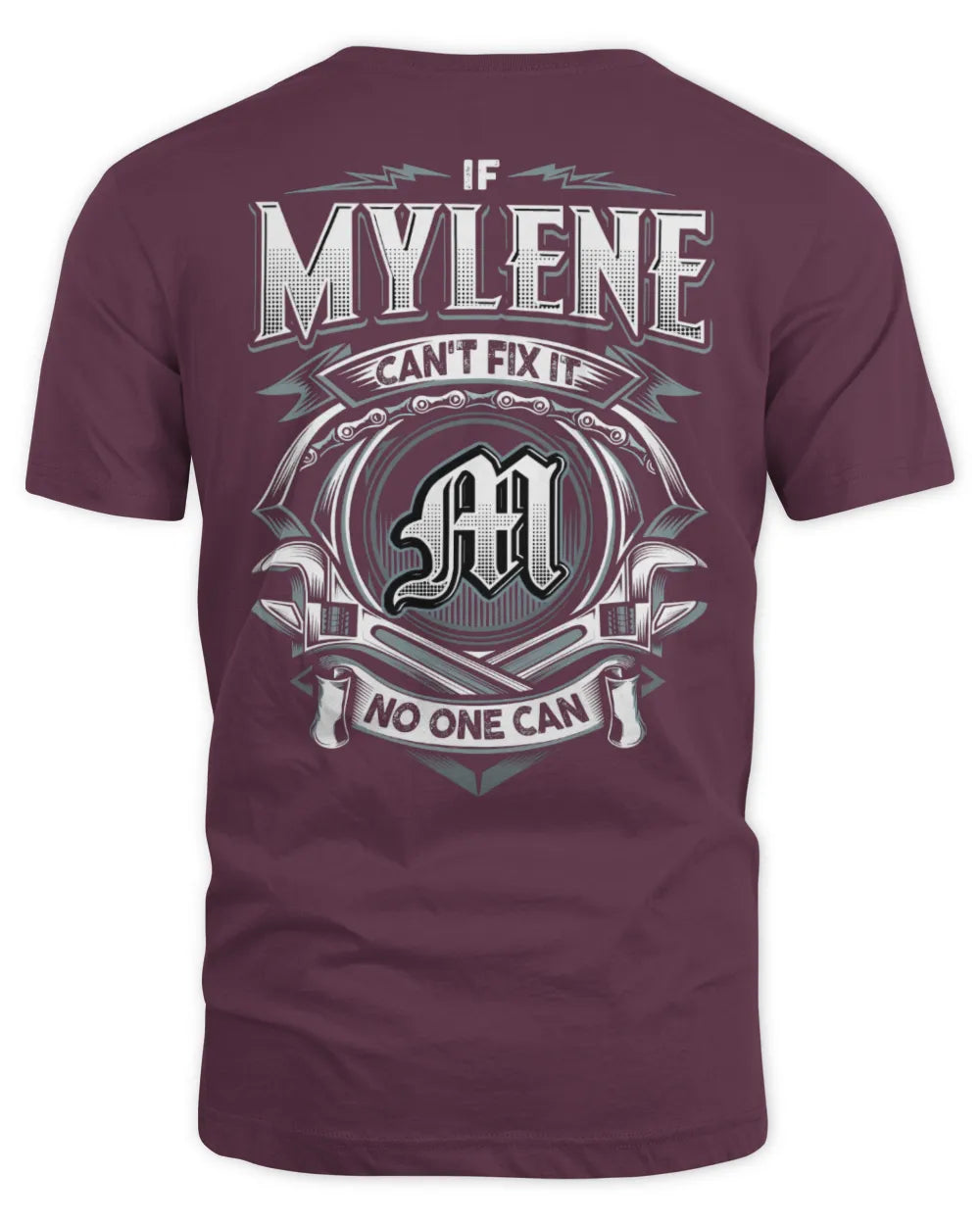 MYLENE AP81-K4-626 - Personalized Ahmed Quote Apparel “If Ahmed Can't Fix It, No One Can” - Unisex Standard T-Shirt - Maroon