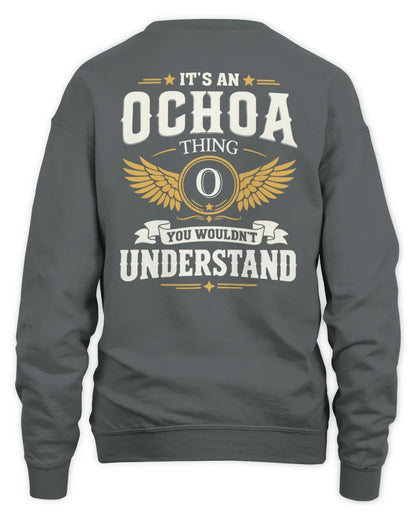 OCHOA KT06-M008 It’s a [NAME] Thing – You Wouldn’t Understand | Personalized Vintage T-Shirt - Unisex Sweatshirt - Charcoal