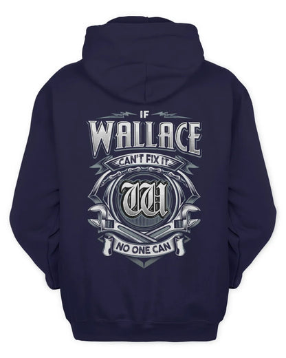 WALLACE AP81-K4-626 - Personalized Ahmed Quote Apparel “If Ahmed Can't Fix It, No One Can” - Unisex Hoodie - Navy