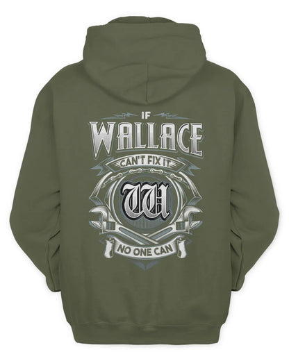 WALLACE AP81-K4-626 - Personalized Ahmed Quote Apparel “If Ahmed Can't Fix It, No One Can” - Unisex Hoodie - Military Green